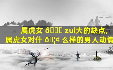 属虎女 🐛 zui
大的缺点,属虎女对什 🦢 么样的男人动情